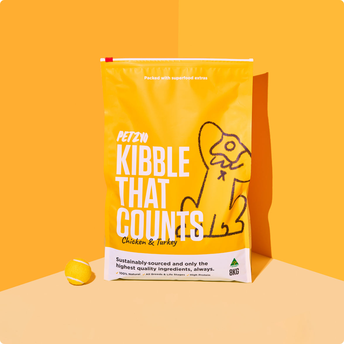 2.5kg of Kibble that Counts - Chicken & Turkey with Superfood Extras