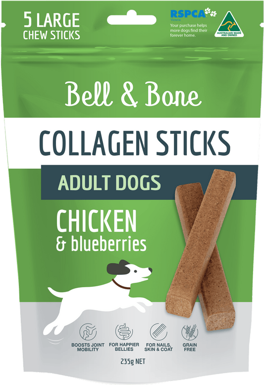 Bell & Bone - Collagen Chew Sticks for Adult Dogs - Chicken