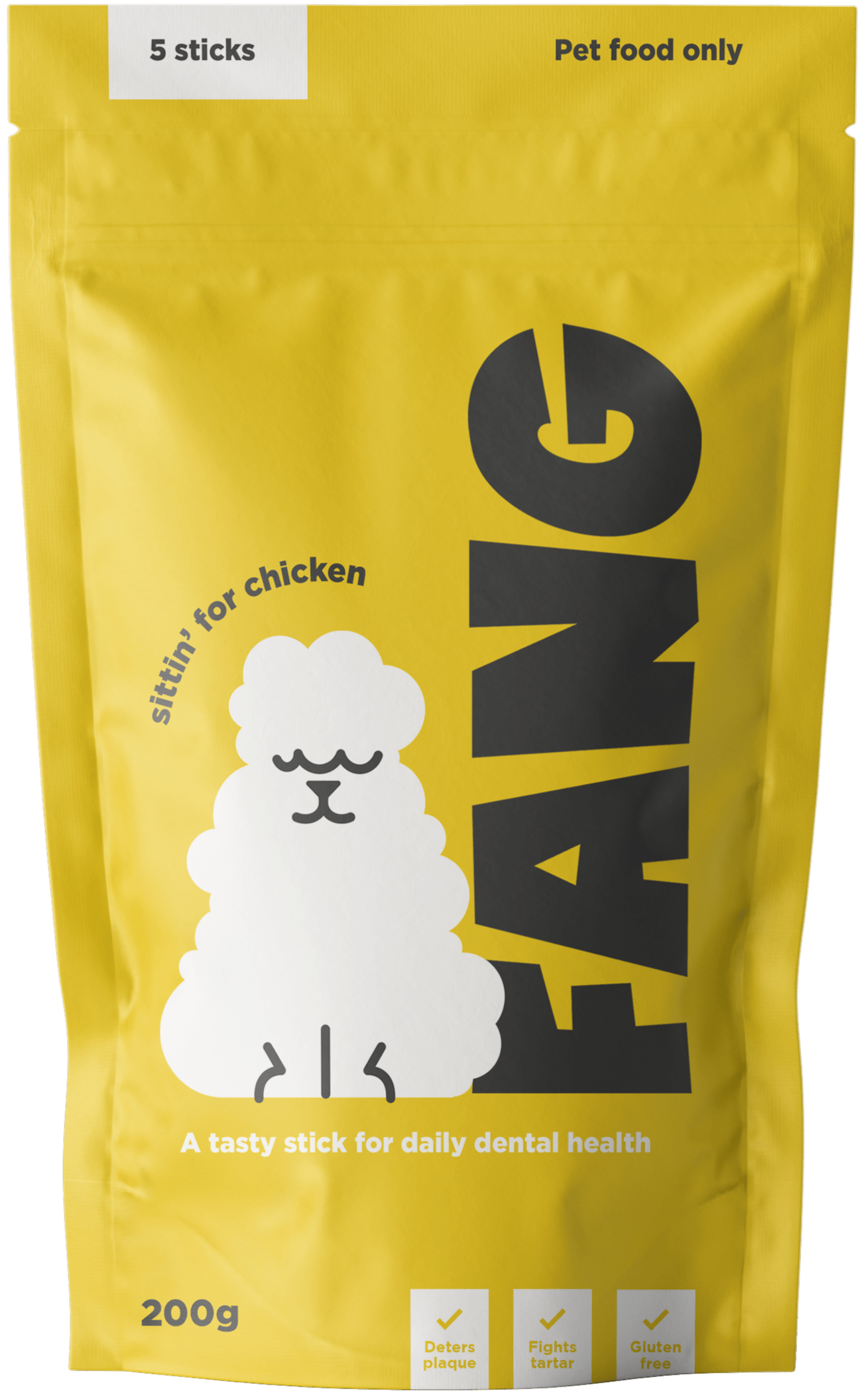 Fang sittin' for Chicken Dental Sticks (5 Sticks)