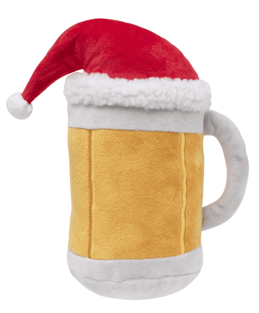 Fuzzyard - Xmas - Beer Mug W/Xmas Hat - Petzyo