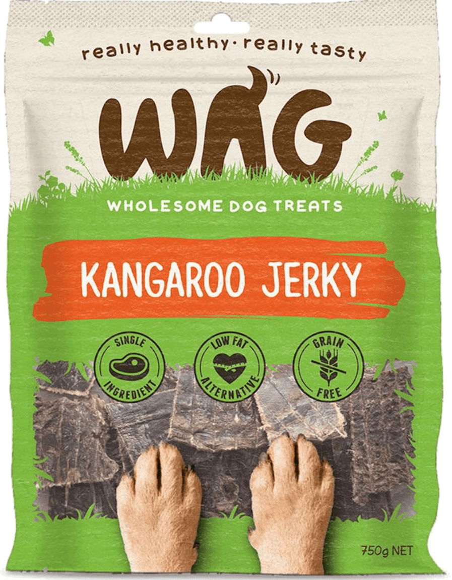 Get Wag - Kangaroo Jerky - Multiple Sizes - Petzyo