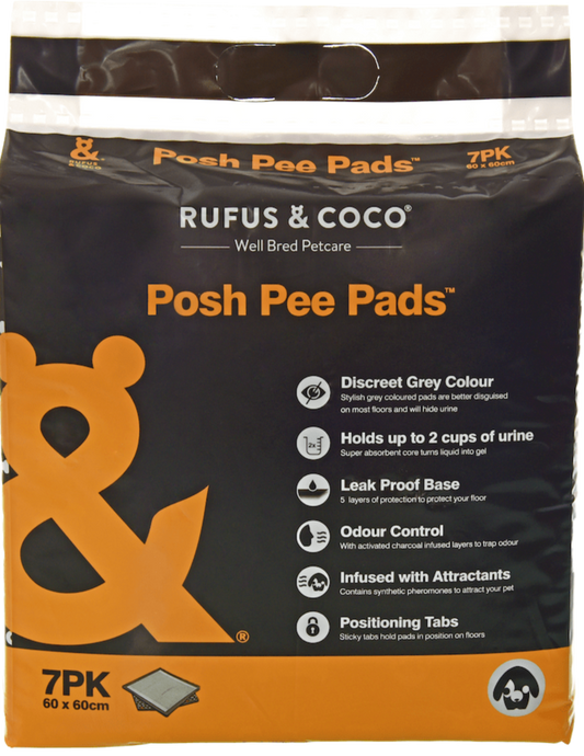 Rufus & Coco - Posh Pee Pads - Multiple Sizes - Petzyo