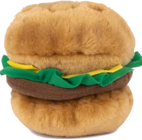 Burger Plush Toy for Dogs