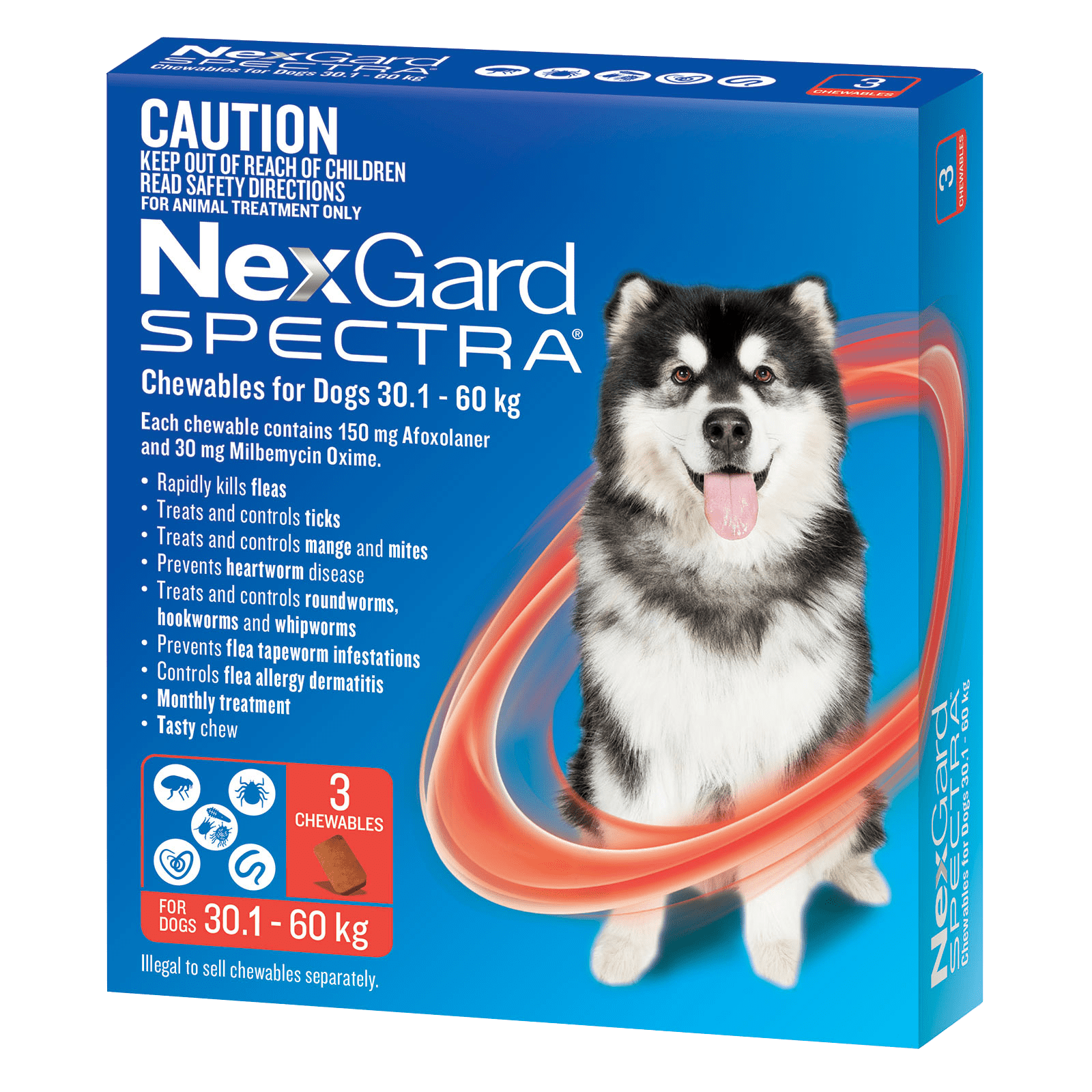 Nexgard Spectra Large Dog 15.1 30kg 3 Pack Petzyo