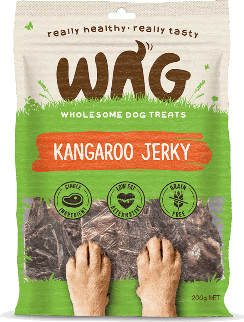 Get Wag - Kangaroo Jerky - Multiple Sizes - Petzyo