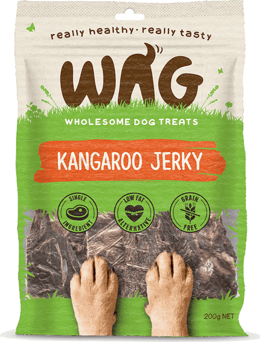 Get Wag - Kangaroo Jerky - Multiple Sizes - Petzyo