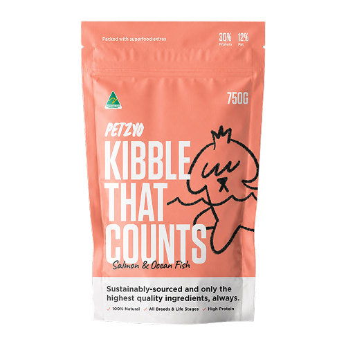 750g of Kibble That Counts - Salmon & Ocean Fish with Green Lipped Mussels