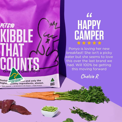 Petzyo's Kibble That Count with a 5 star customer review