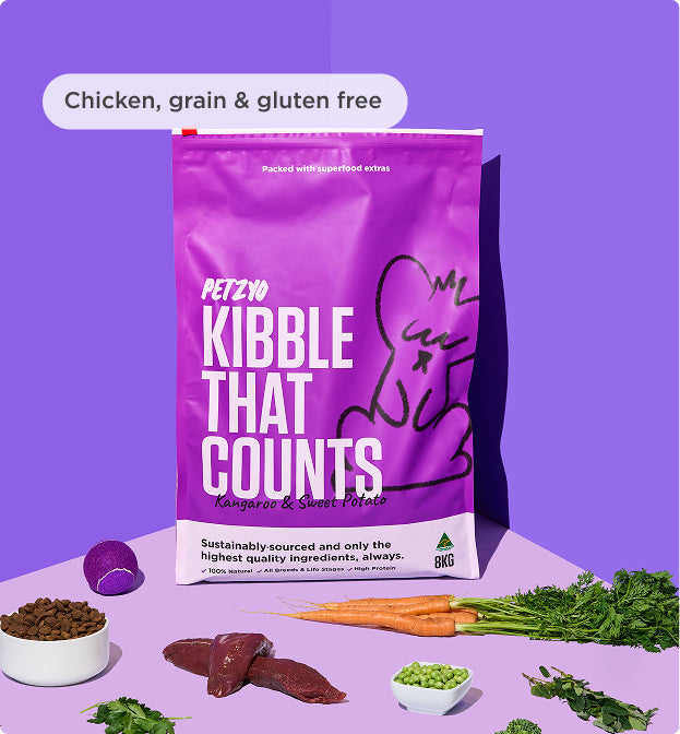 8kg of Kibble That Counts - Kangaroo, Sweet Potato and Superfood Extras