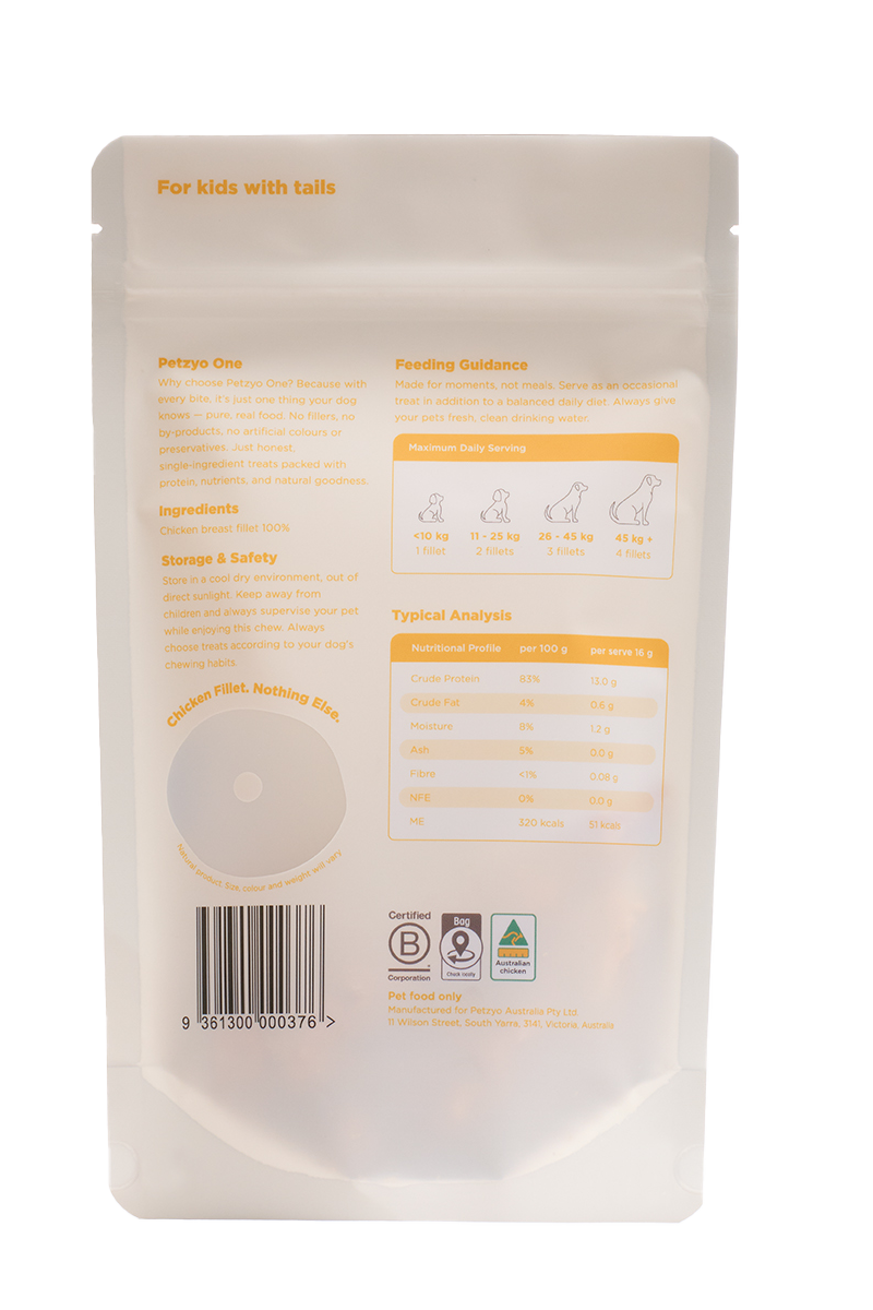 Petzyo One Chicken Fillet 4 Pieces (~80g)