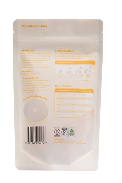 Petzyo One Chicken Fillet 4 Pieces (~80g)