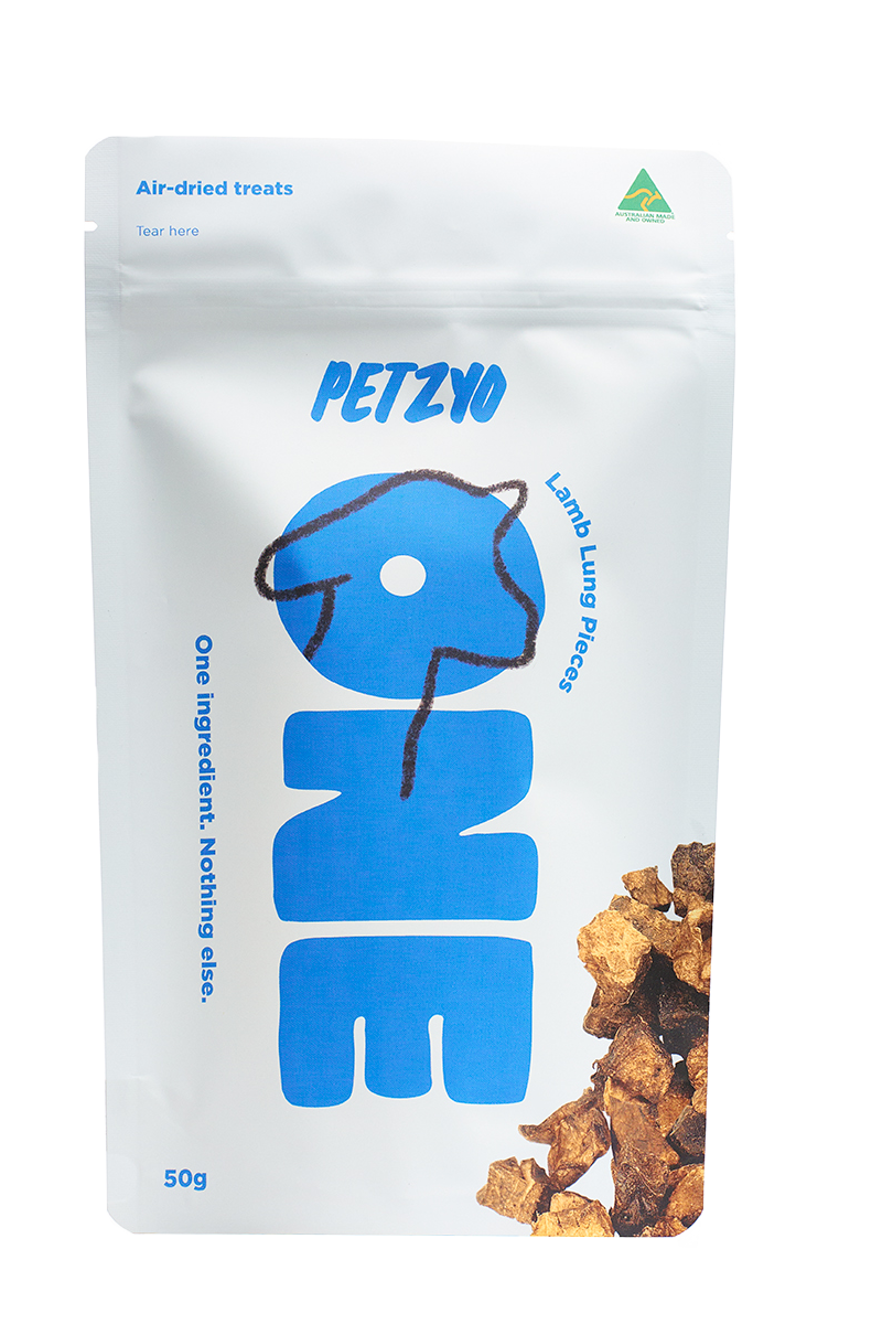 Petzyo One Lamb Lung Puffs 50g