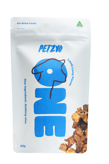 Petzyo One Lamb Lung Puffs 50g