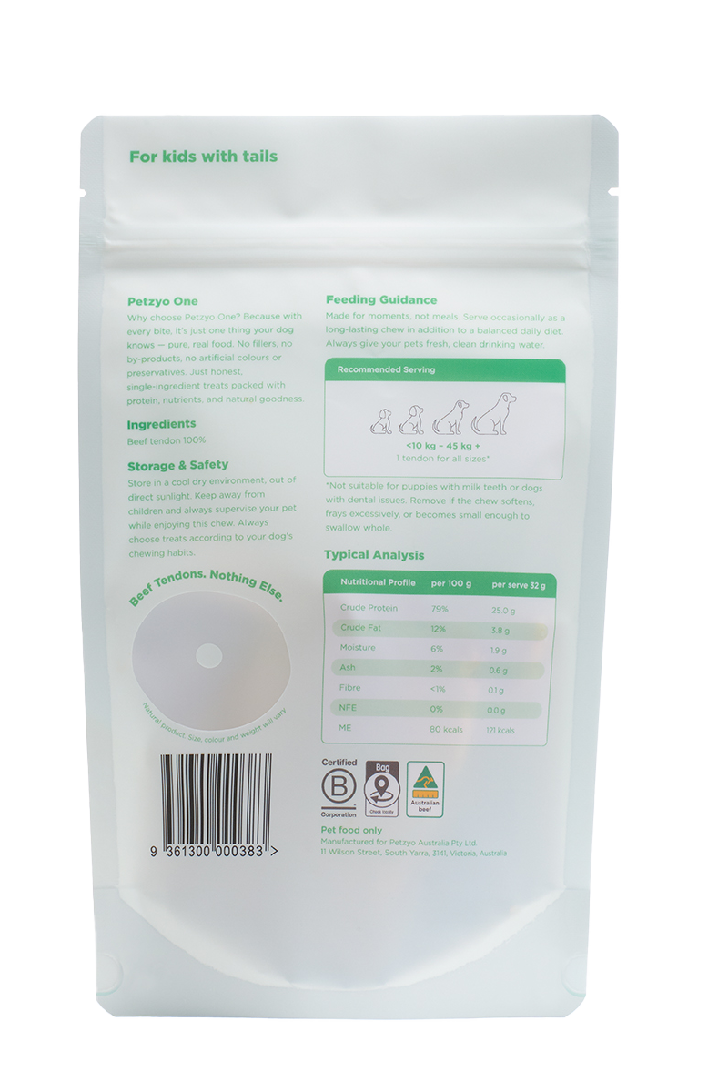 Petzyo One Beef Tendon 3 Pieces (~135g)