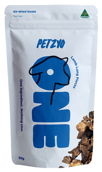 Petzyo One Lamb Lung Puffs 50g