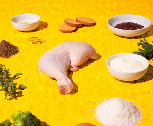 Ingredients used in Chick Magnet: chicken and other veggies