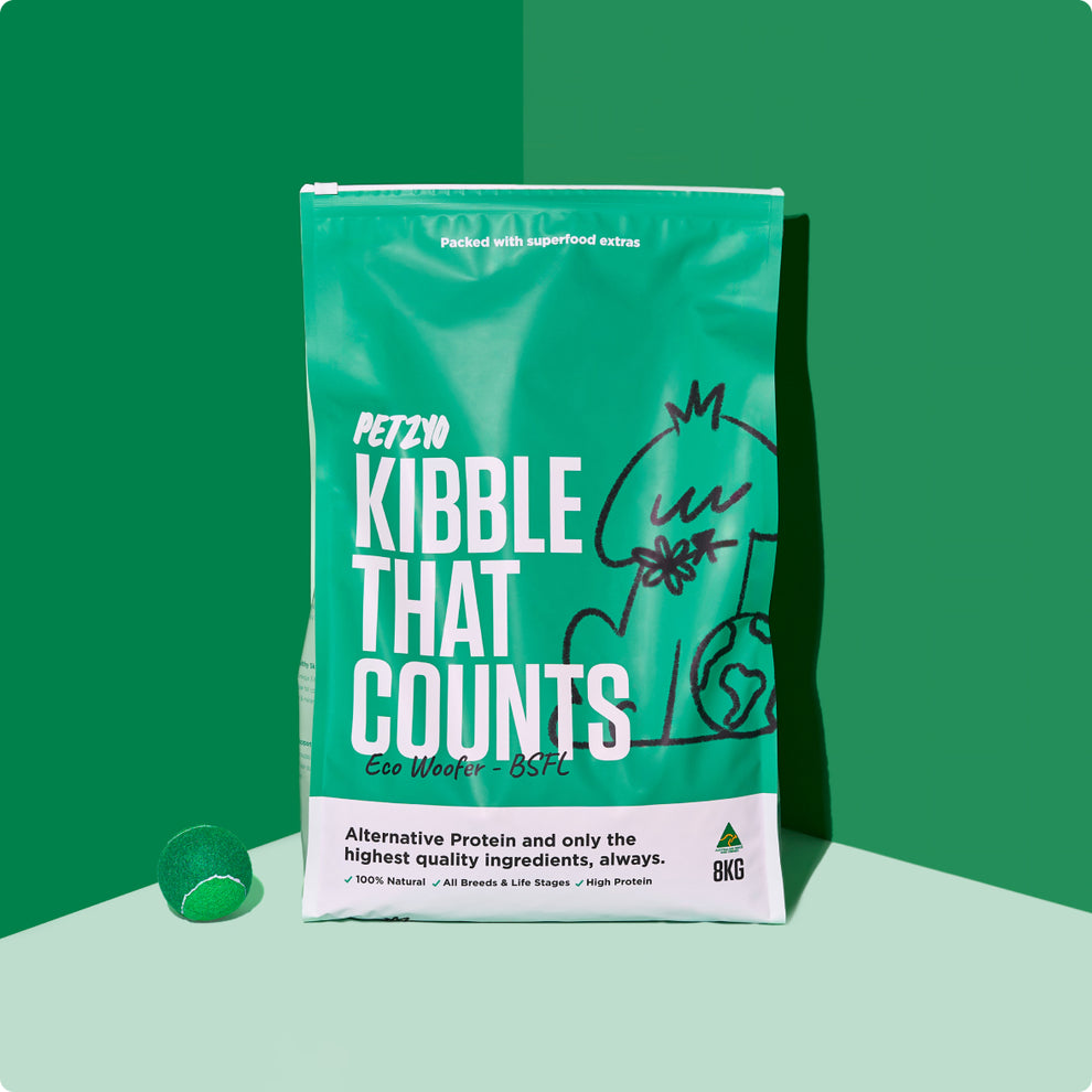 8kg of Kibble That Counts - Eco-Woofer BSFL and Superfood Extras