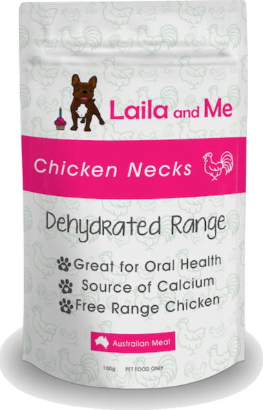 Laila & Me Dog Treats - Chicken Necks 100g - Petzyo