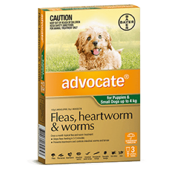 Advocate Treatment for Small Dogs 0-4Kg - 3's (Green) - Petzyo