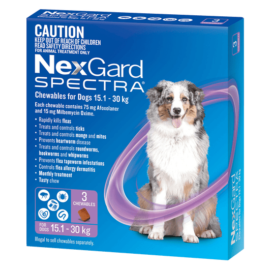 Nexgard Spectra Large Dog (15.1-30kg) 3-Pack - Petzyo