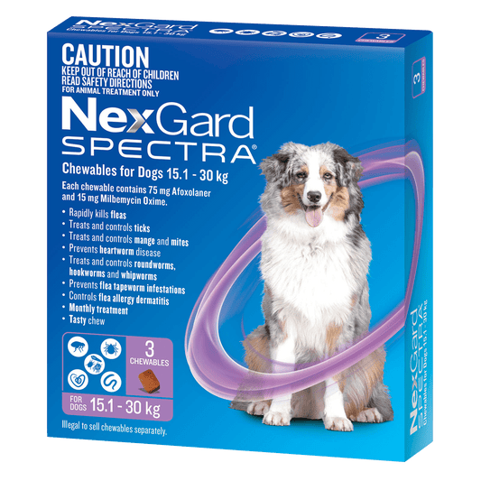 Nexgard Spectra Large Dog (15.1-30kg) 3-Pack - Petzyo