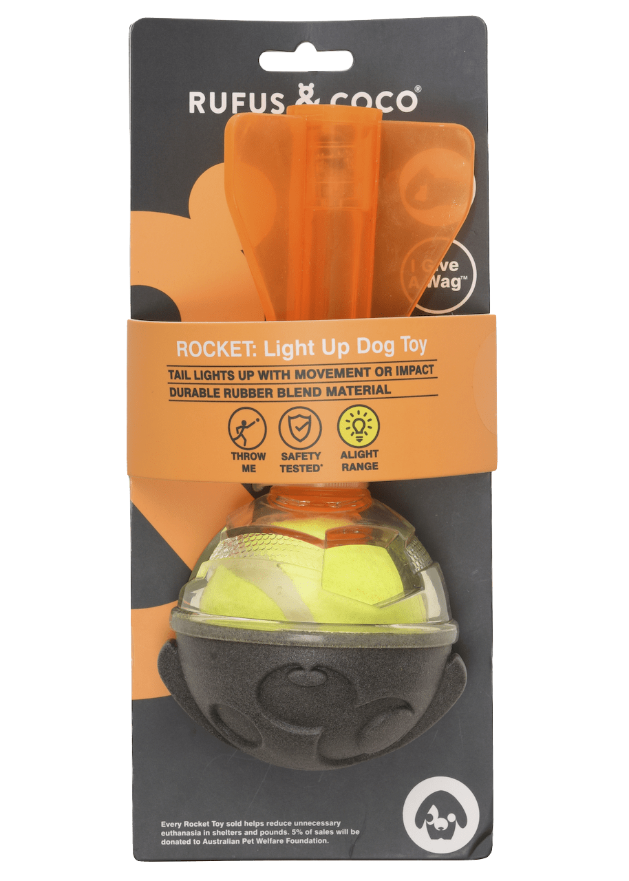 Rufus & Coco - Rocket: Light Up - Dog Toy - Petzyo