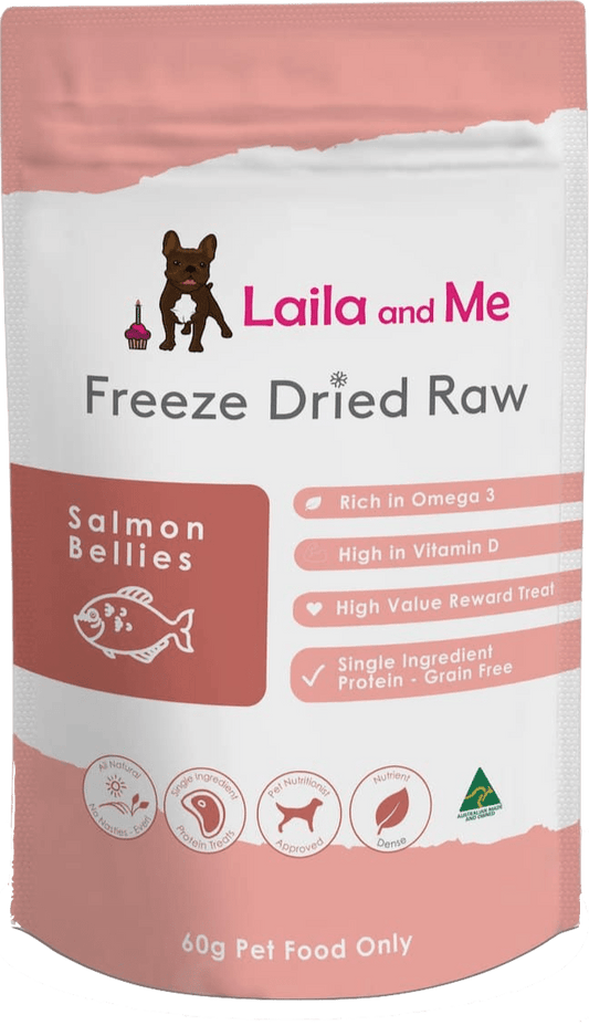 Laila & Me Freeze Dried Raw - Salmon Bellies 60g