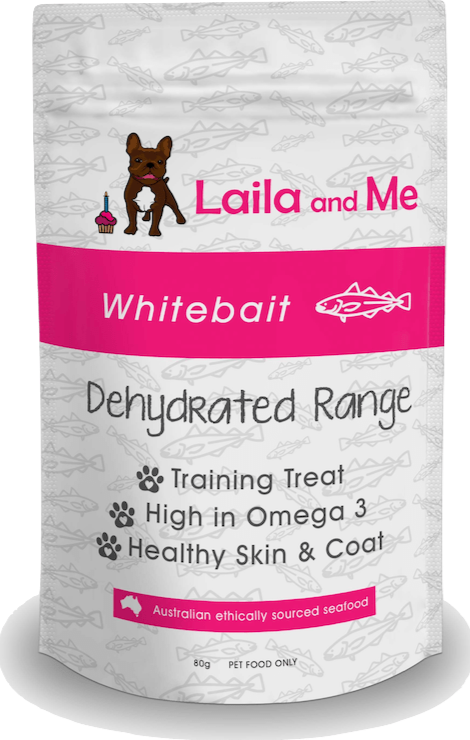 Laila & Me Dog Treats - Whitebait 80g - Petzyo