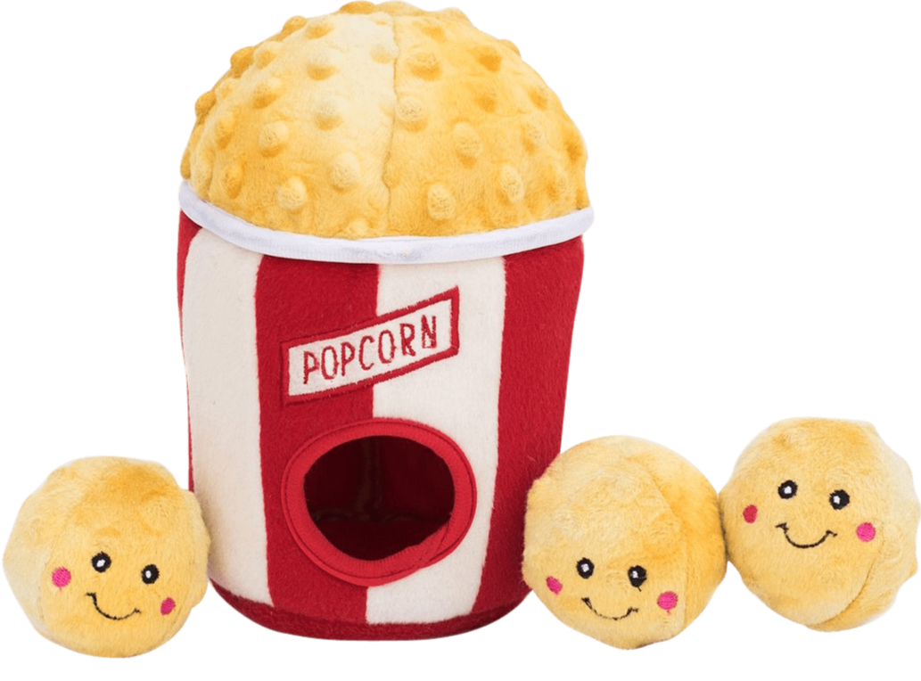 Zippy Paws - Plush Toy for Dogs - Popcorn Bucket - Petzyo