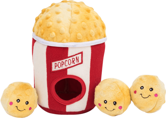 Zippy Paws - Plush Toy for Dogs - Popcorn Bucket - Petzyo