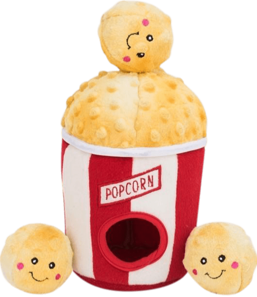 Zippy Paws - Plush Toy for Dogs - Popcorn Bucket - Petzyo