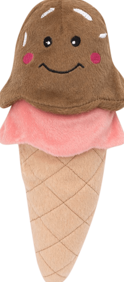 Zippy Paws - Plush Toy for Dogs - Ice Cream - Petzyo