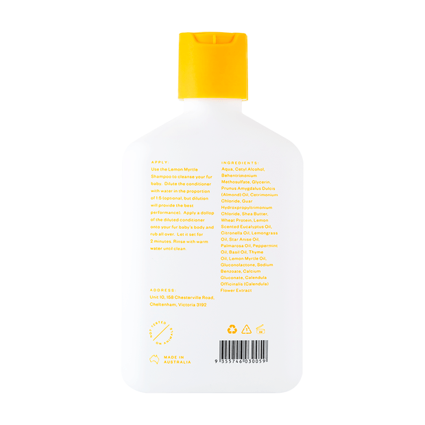 Troopets - Lemon Myrtle Relief Dog Conditioner 340ml - Petzyo