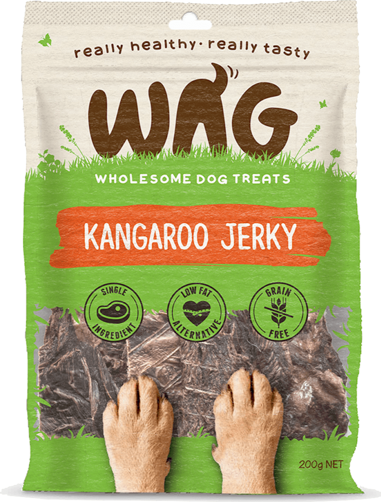Get Wag - Kangaroo Jerky - Multiple Sizes - Petzyo